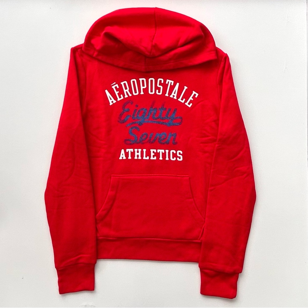 Aeropostale Athletics Eighty Seven Y2K Pullover Hoodie New Size Women’s Large